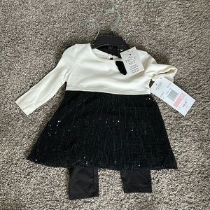 Sequence black and white dress rare addition